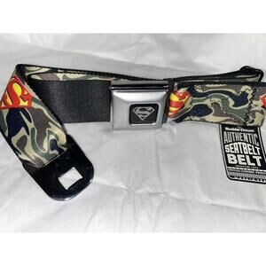 Superman Camo Offical Seatbelt Belt for Pants BNWT